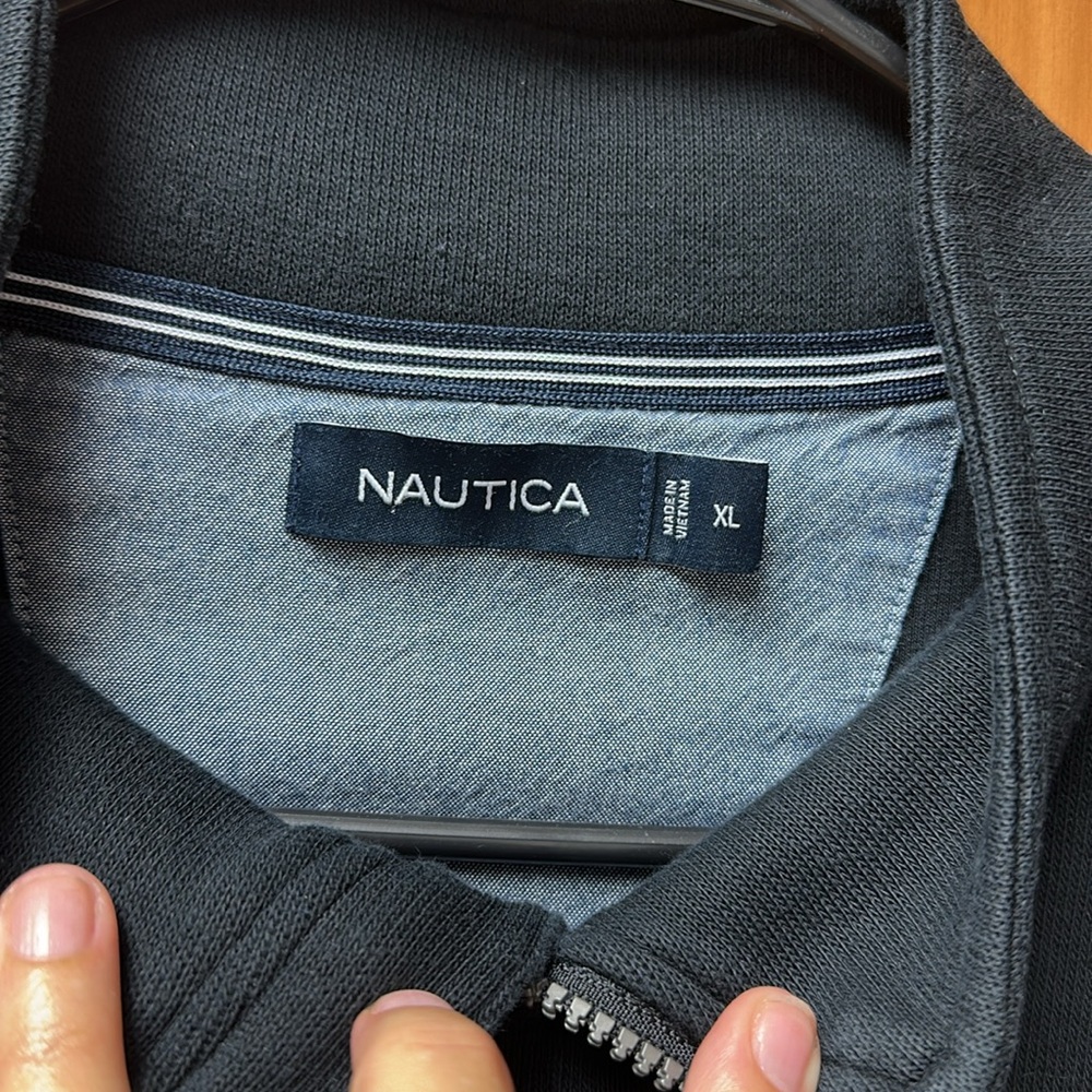Men's Black Half-Zip Sweater - Picture 3 of 6